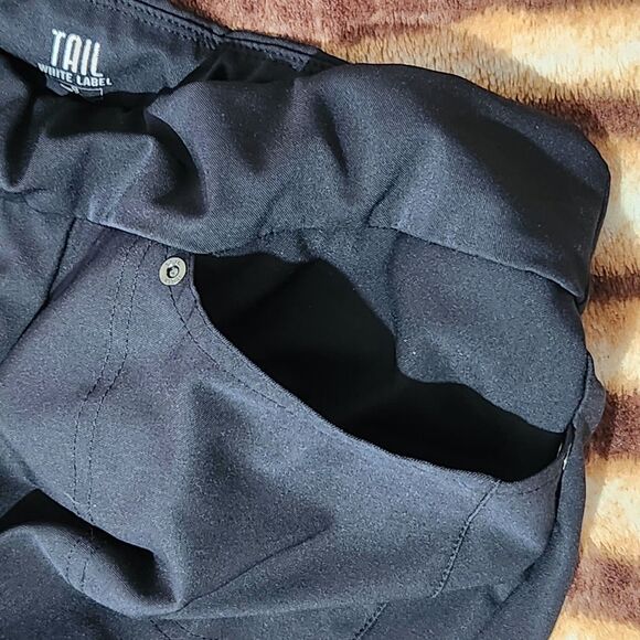 Tail White Label Capri Size 8 Black Stretch With Pockets - Picture 11 of 13